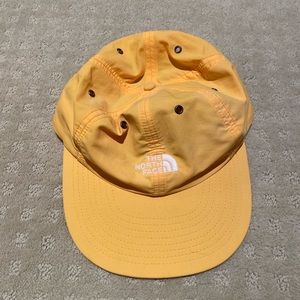 The North Face Yellow 6 Panel Nylon Hat